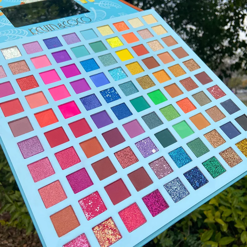 
 Hot sale Eye Shadow Palette 100 Color Neutral Pearlescent Matte Stock wholesale Low MOQ Bronzing Small batch Custom Private Logo  