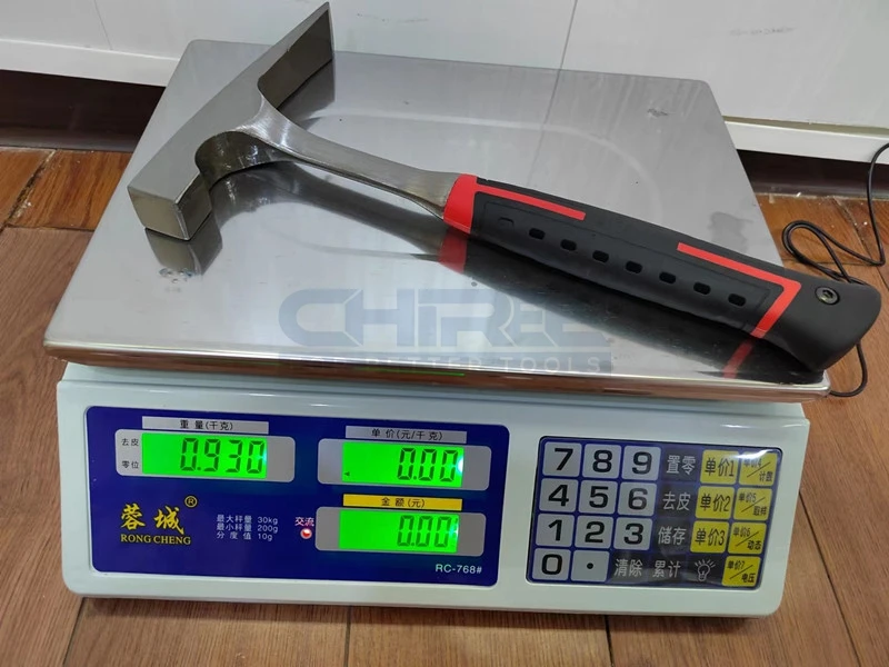 Инструменты Chiree горячая Распродажа стальной полностью кованый молоток для кирпича каменщик 600 г с амортизационной ручкой из термопластичной резины