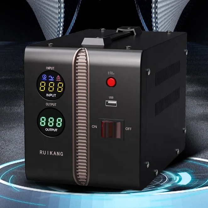 Latest LCD Display Adjustable Home Use Voltage Stabilizers 220v Single Phase Automatic Voltage Regulator for Fridge Protect