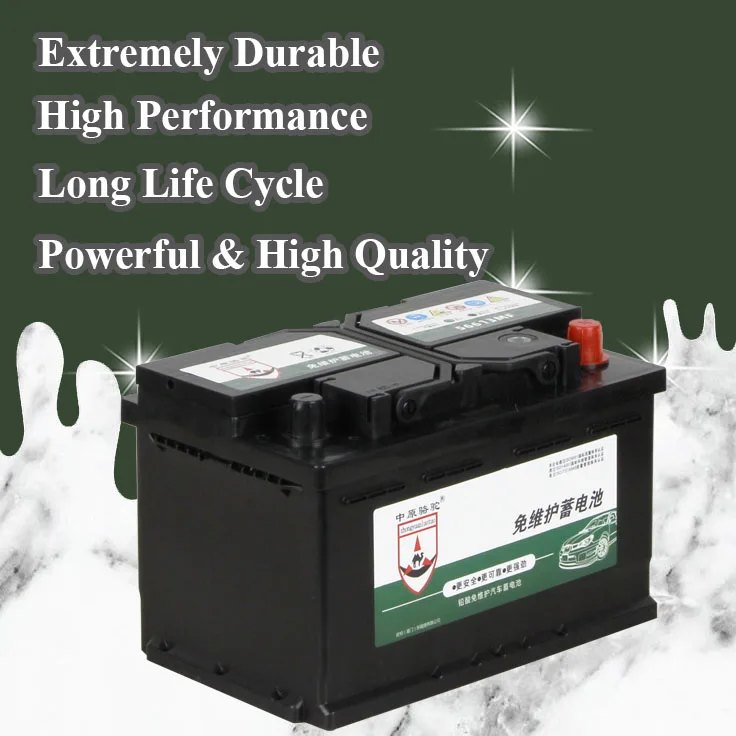 Zhongluo 56613 12v 60ah Agm Battery Automotive Starting Sealed Lead ...