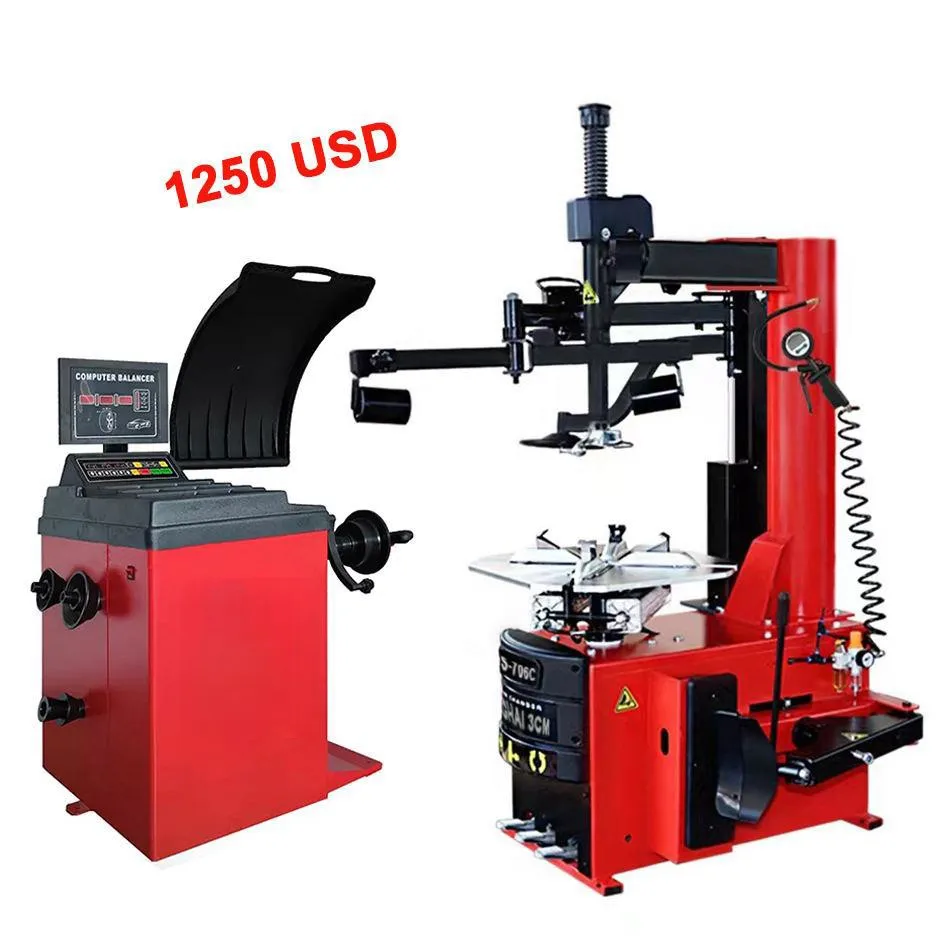 Workshop Tire Changer And Wheel Balancer Combo Car Tire Removal Machine ...