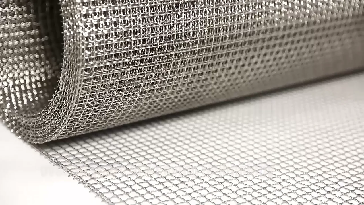 Stainless Steel/aluminum Precrimped Wire Screen For Car Grille Mesh