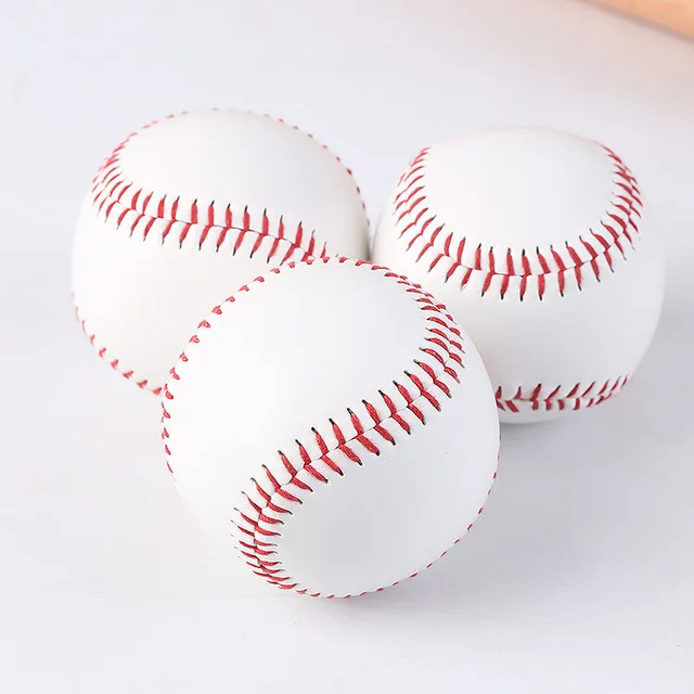 9" baseballs pvc upper rubber inner soft hard balls softball training exerciskEV 