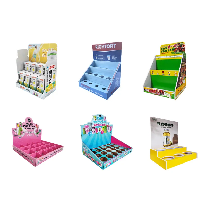 Paper Table Pop Counter Top Cardboard Counter Display Cosmetic Display Stand PDQ Counter Show Stand Display Box