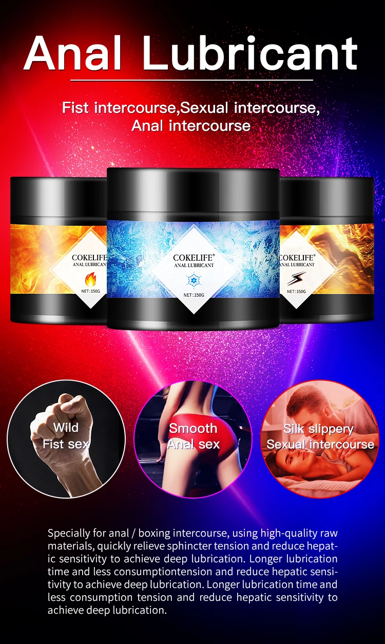 150ml painless anal lube Gel Fisting cream to relieve pain Gay lubricant  Mint water base sex lubricant| Alibaba.com