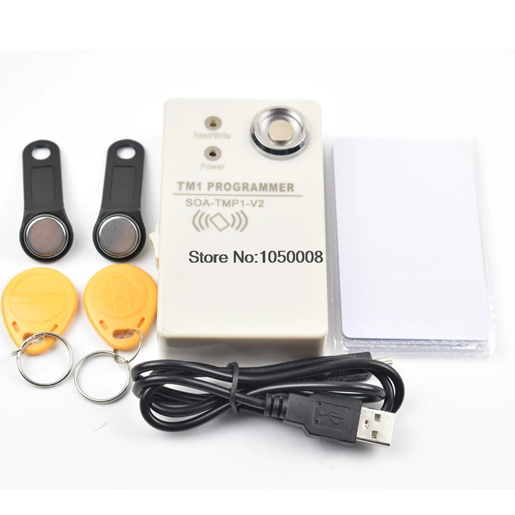 TM Card Dallas DS1990 4 Wire IButton Reader Probe Wall Mounted for Machine