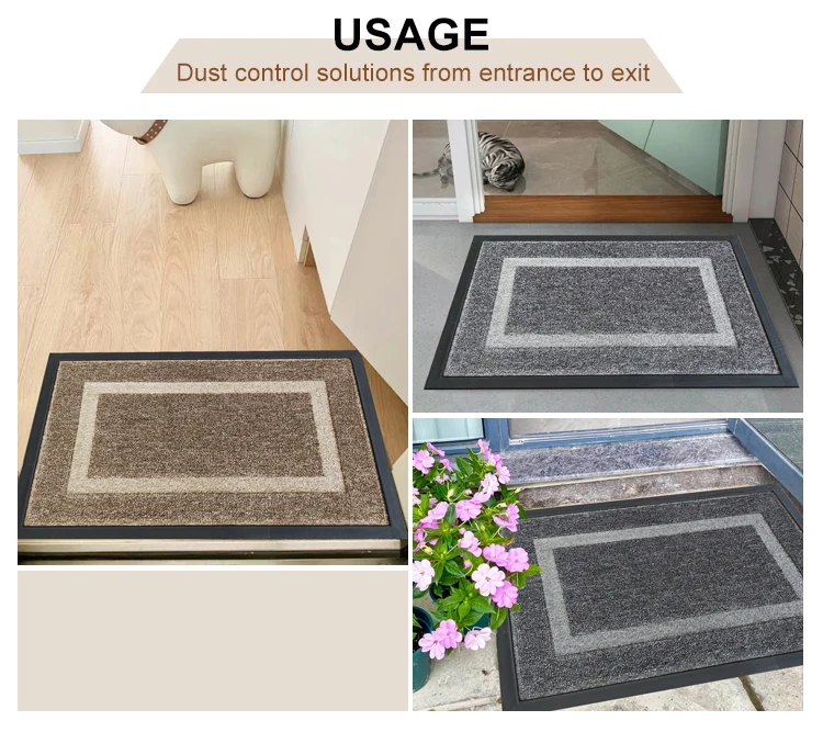 New product Embossing Stripe doormat Unique Pattern TPE Rubber Door Mat(图8)