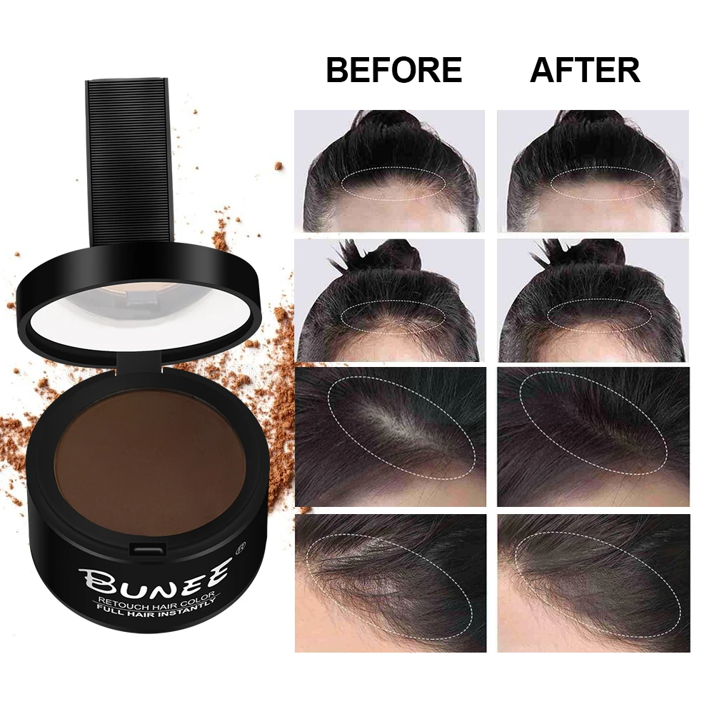 BUNEE Hair Root Touch Up Powder - Instant Hair Loss Concealer for All ...