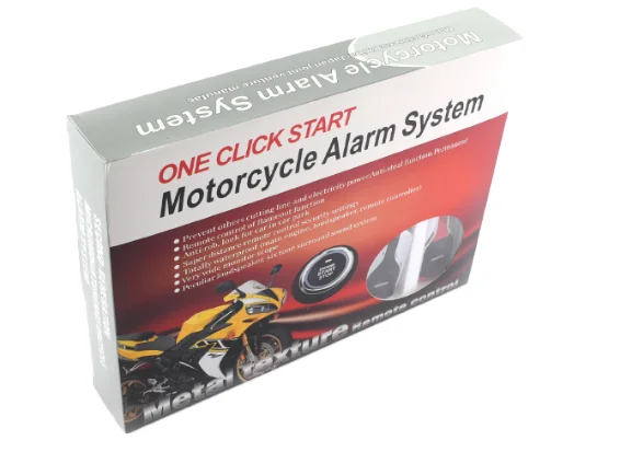 PKE Push Start/Stop Button Motorcycle Alarm Phone APP Central Controlled