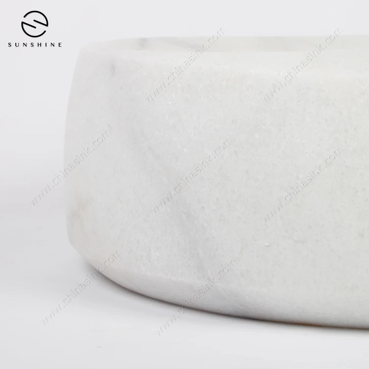 Designer Custom Beige Marble Corner Hand Basin Vanity Toilet Wash Basin Lavabo