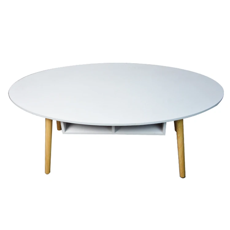 Factory hot sale round luxury modern coffee table good price