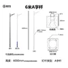 6 m A- pole
