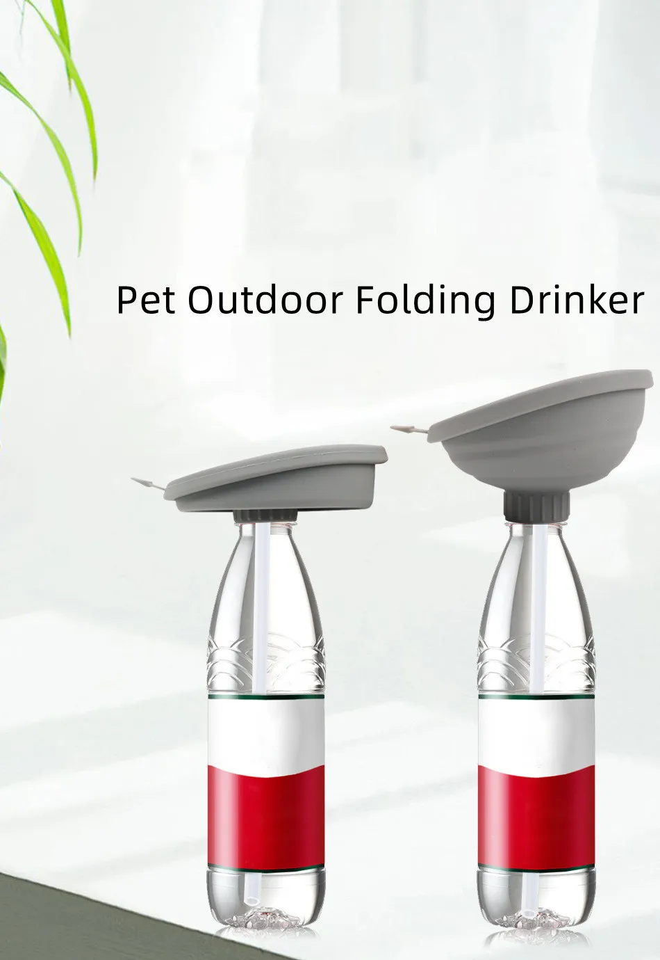 Wholesale Pet Outdoor Folding Drinker Pet Dog Water Bottle That Fits