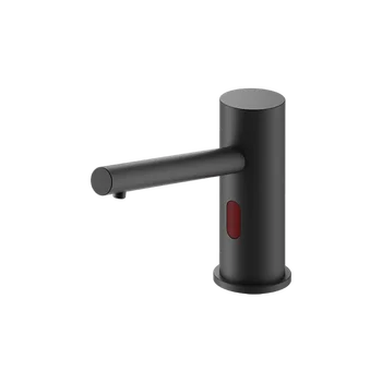 Modern Sleek Touchless Dispenser for Bathroom Kitchen 0.2s Response Silent Motor Matte Solid Brass Finish Touch-Free Electricity