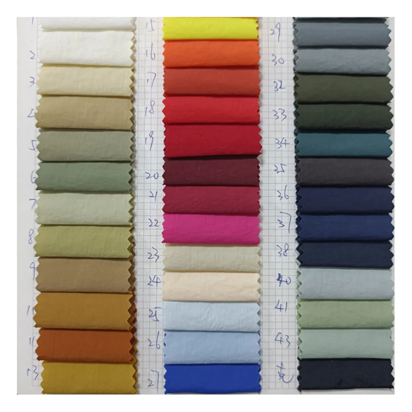 Super Soft Color Dye 100 Polyester Textile Woven Plain Dyed Crush Cey