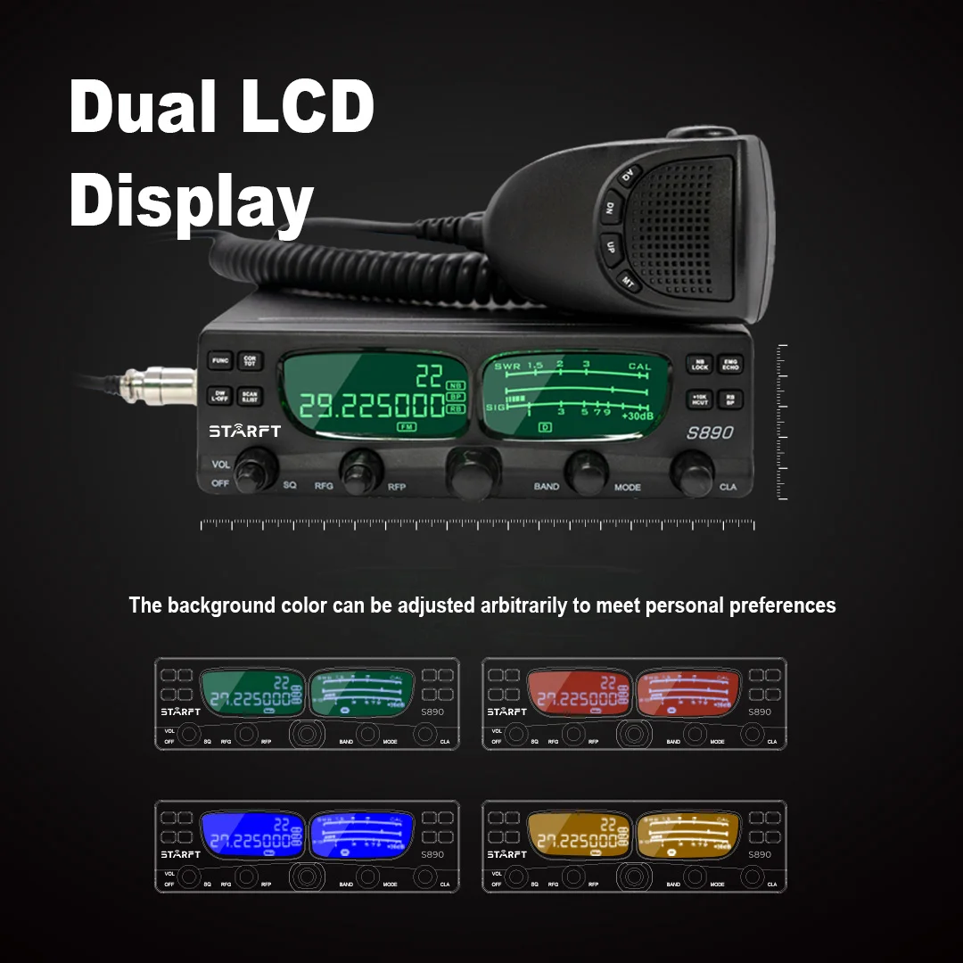 Starft S890 Cbradio SSB Long Range Car Radio Mobile Transceiver