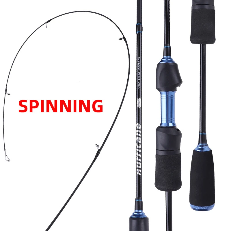 Spinning Baitcasting Fishing Rod 1.68m 1.8m Carbon Fiber Lure