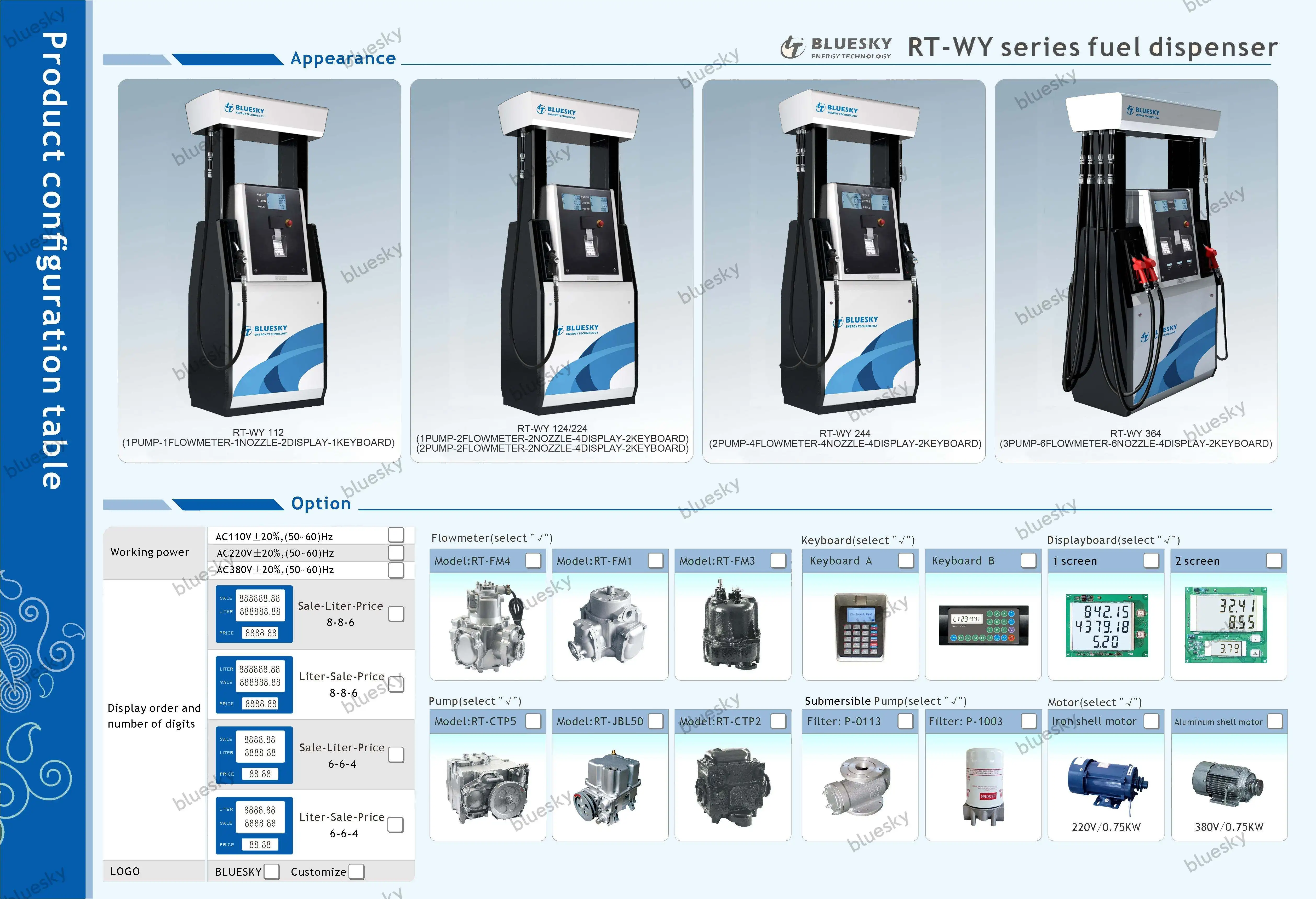 Bluesky Mobile APP Remote Control Fuel Dispenser Fuel Dispenser Management System Software