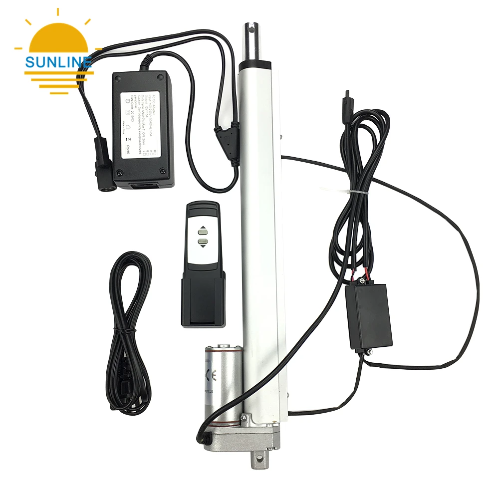 Electric Linear Actuator for Projector Lift with Adjustable Stroke