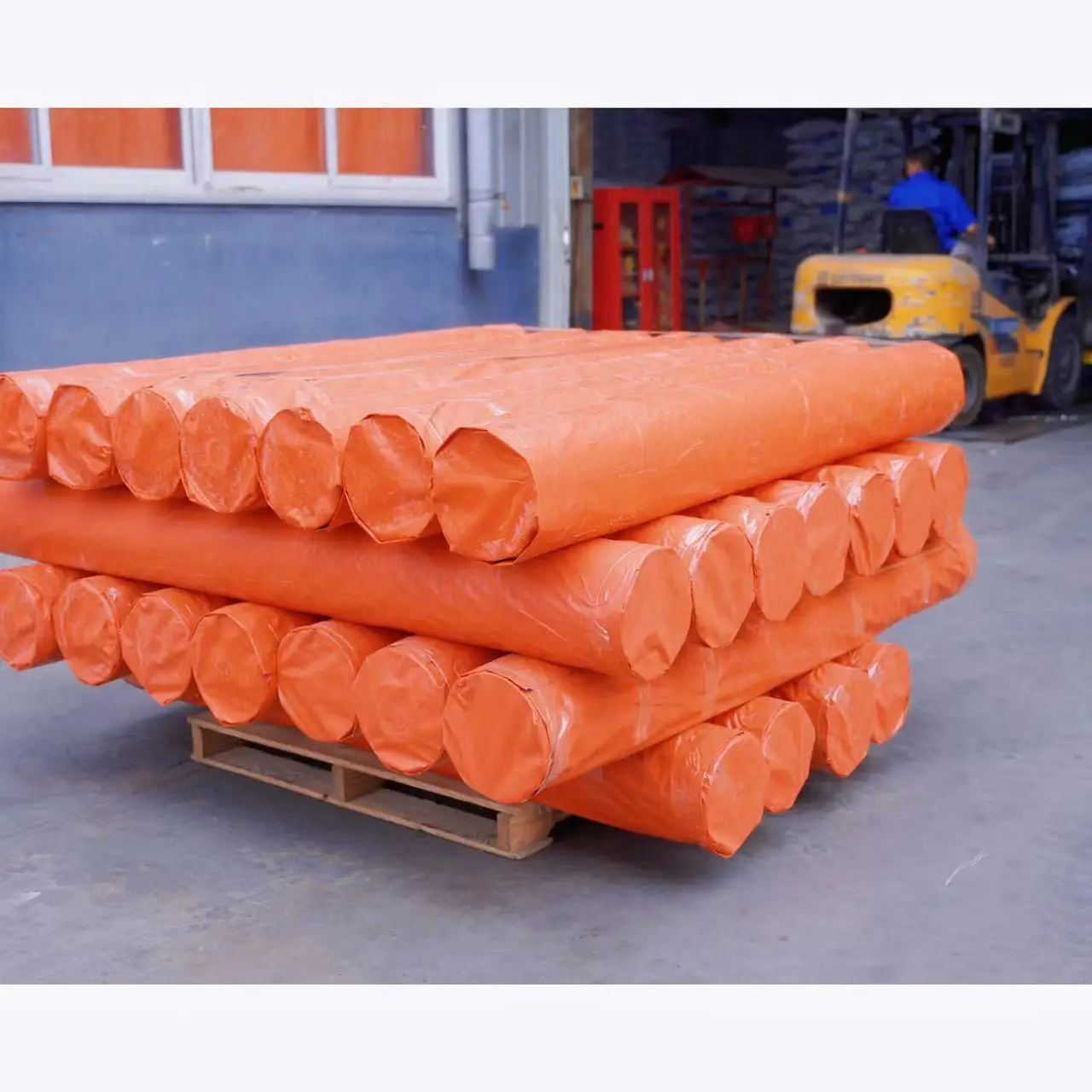 Philippines Market PE Tarpaulin Roll Fabric 2 X 100 Meters Blue Orange philippines-market-pe-tarpaulin-roll-fabric-2-x-100-meters-blue-orange