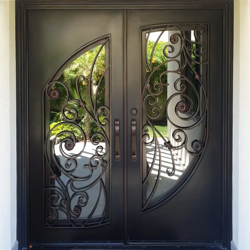 2024 Australia style wrought iron doors for villa or residential