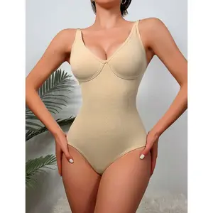 Deep V Tight-fitting Seamless Shapewear Jumpsuit Women's Underwear Plus Size Shapers