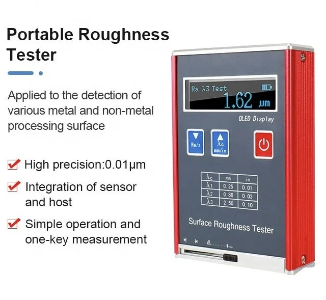 Handheld Roughometer Handheld High-Precision Digital Roughness Tester, Rapid Detection ...