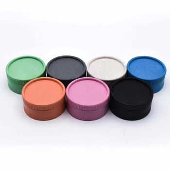 Custom logo grinder Smoking Accessories 55mm Eco Friendly Bio Degradable Plastic herb grinder