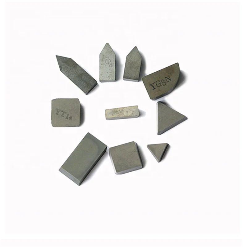 Carbide Soldering Tips Cutting Tools Tungsten Carbide Inserts P30 K20 YT5 Yg6 Yg8 A110 A112 A114 A116 A118 A120 A122
