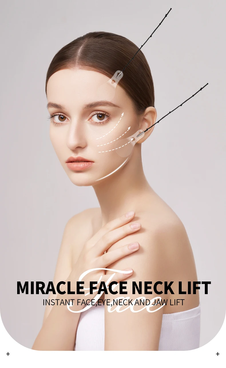 40pcs Face Lift Tape Invisible Facelift Tape Neck Face Lifting Hiding