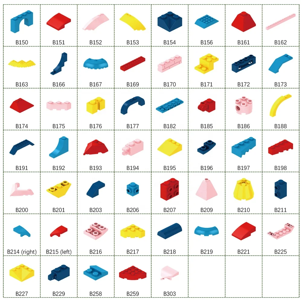 Wholesale Figures Bricks Building Block Interlocking Parts Plastic Toy for Children Educational DIY Juguetes Gift