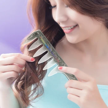 5Pcs Men's Hairstyling Professional Wide Teeth Texture Comb for Slicked Back Hairstyle Retro Oil Head Comb Set