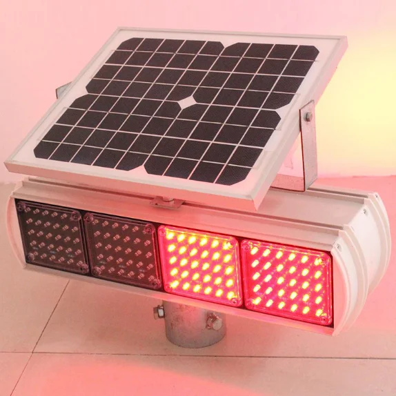 Высокое качество Солнечная красная и синяя двойная лампочка со светодиодом светофора стробоскоп светильник