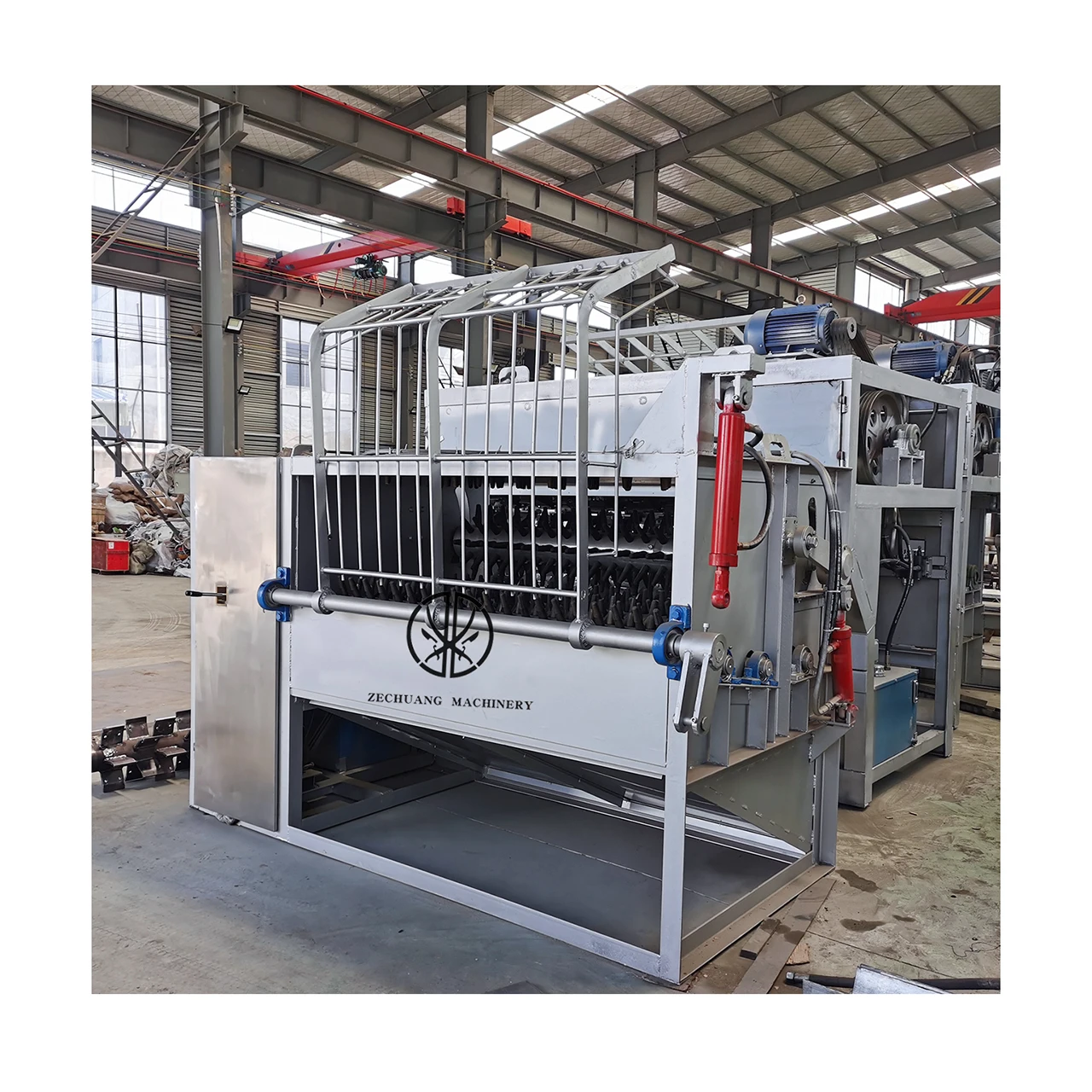 Fully Automatic Mechanize Goat Slaughtering Equipment Design Hydraulic Skinning Machine For Halal Sheep Abattoir