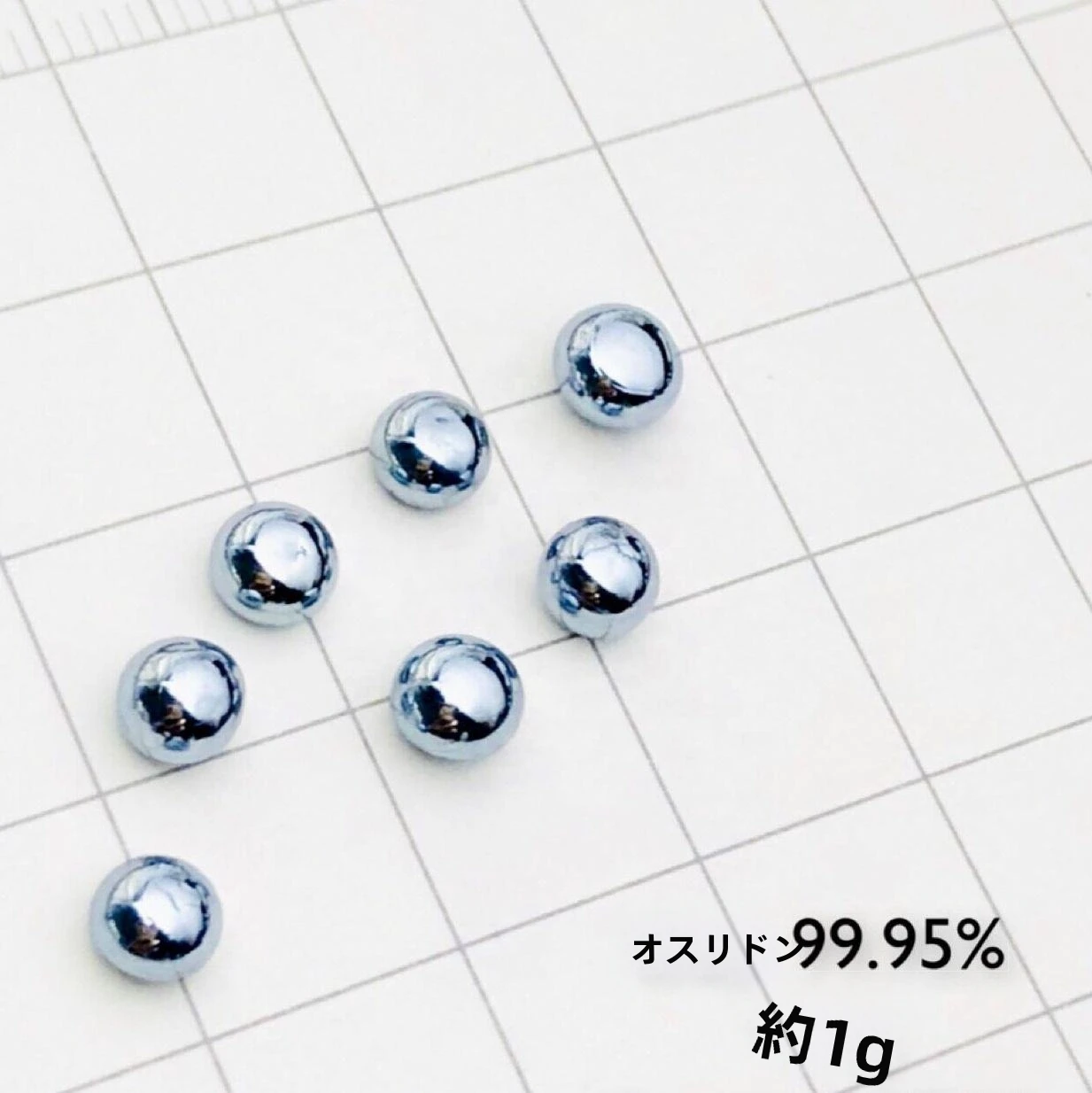 オスミウム 1g　希少金属 Amazon.co.jp: 1 g溶融オスミウム結晶塊99.95%純Os金属試料