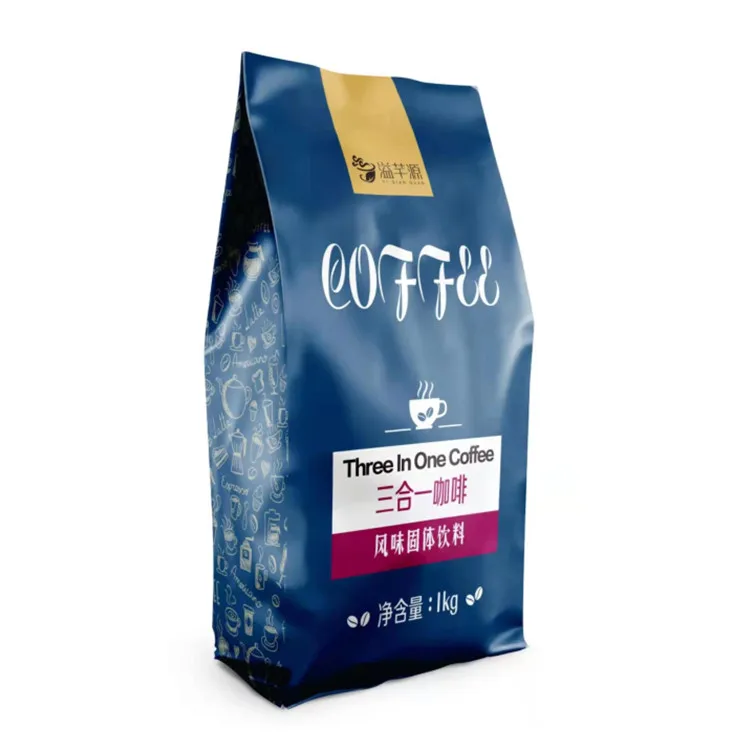 1kg Pack Smooth And Mellow Taste Slightly Bitter 3 In 1 Instant Coffee