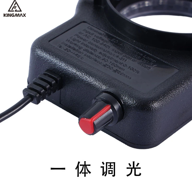 LED Microscope Illuminator With Adjustable Brightness – 5V USB, 5500-6500K Color Temp, Fits 52mm Thread Mount For Biological Lab Observation