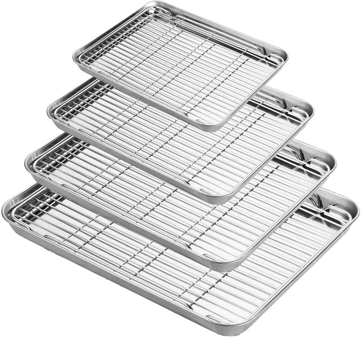 metal baking tray stainless steel cake baking sheet pan with