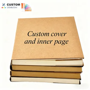 Custom A5 Spiral Bound Sketchbook 100gsm Kraft Paper Cover Blank Pages Notebook for Drawing Journaling Painting Art Supplies