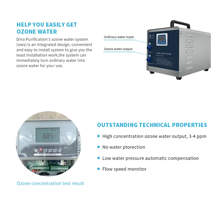 Plug and Play 5grams Ozone Water Machine for Wastewater Fading Ozone Water System