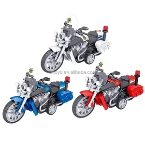 AG13 Battery Include Friction Toy Motorcycle Music and Light Function Plastic Kids Electric Motorcycle