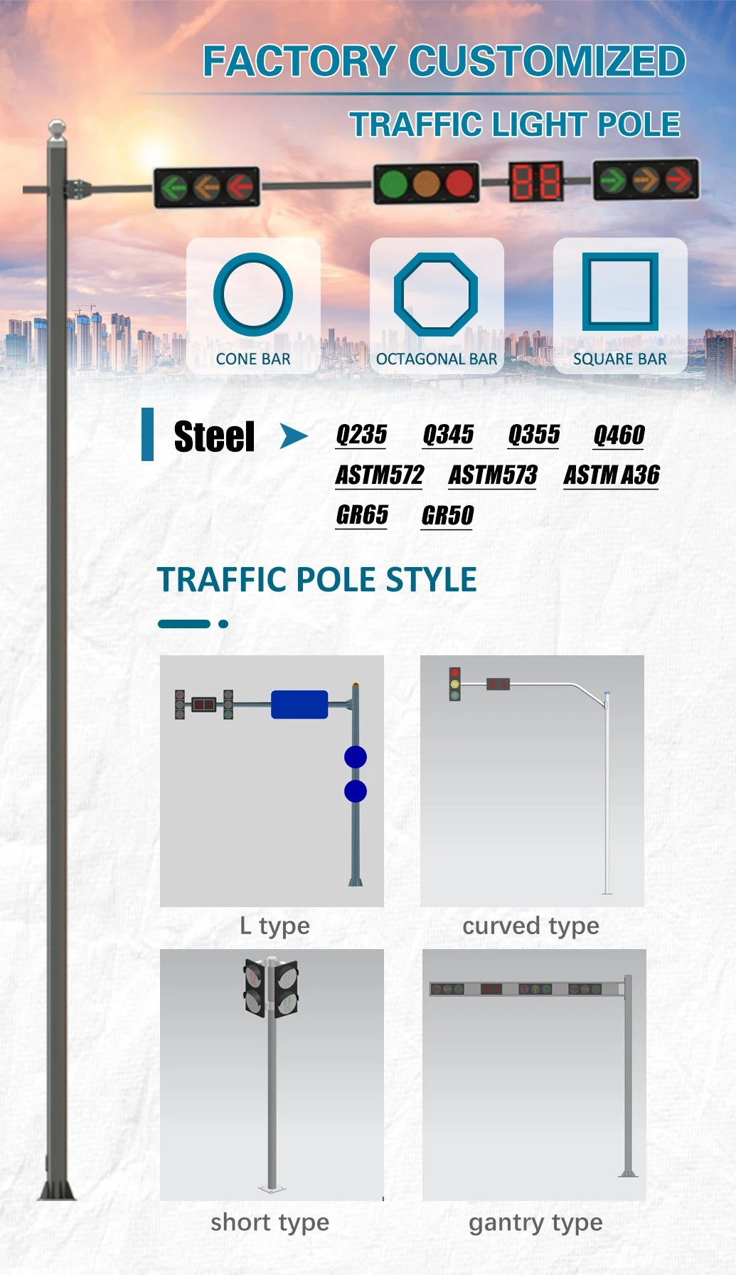 Traffic Signal Light Pole Arrow Countdown Timer Led Traffic Passage