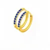 Gold Blue CZ