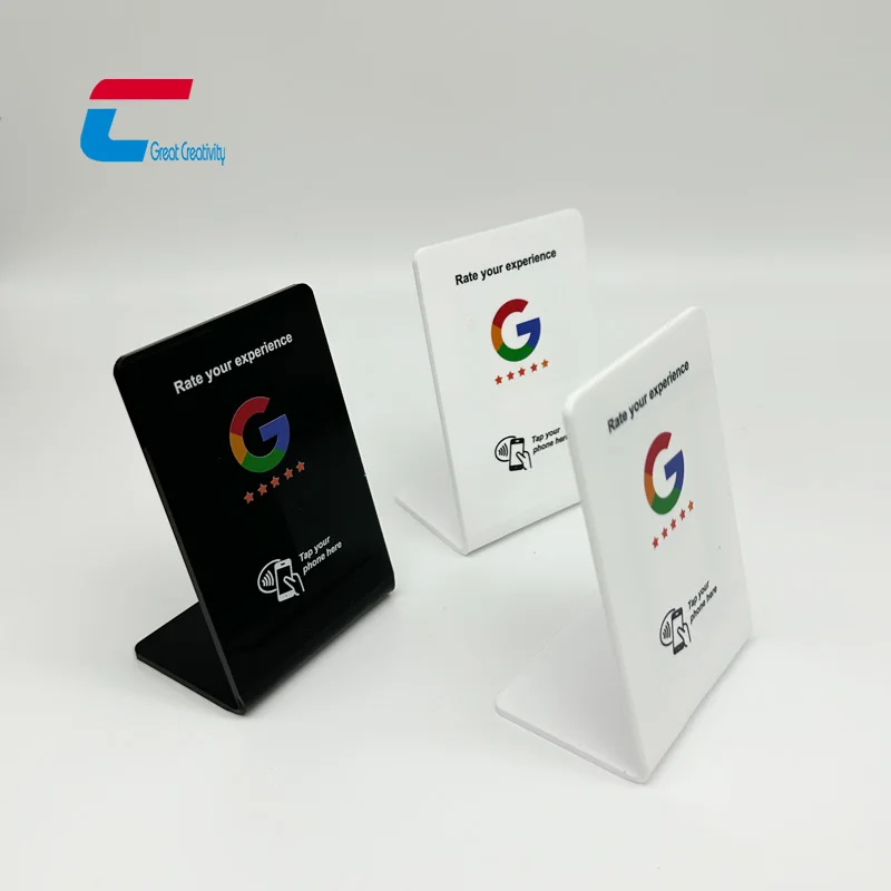 Custom Nfc Review Stand Nfc Google Review Ntag 213 Google Nfc Card