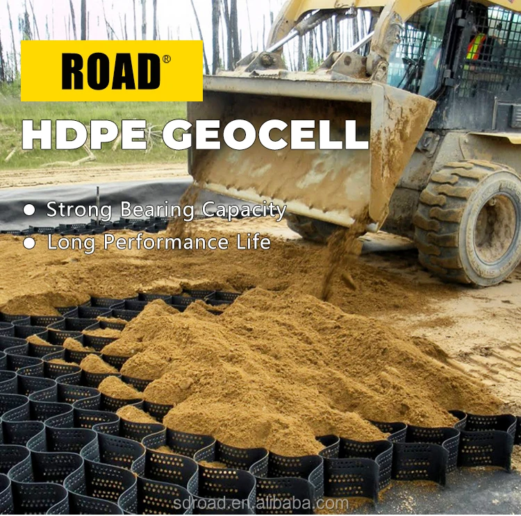 product high quality hdpe geocells durable retaining wall drive slope protection made from high quality pp material outdoor use-1