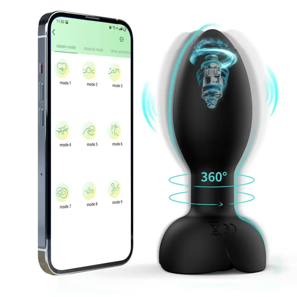 app controlled anal vibrator POTIPHAR App-Controlled Thrusting Anal Vibrator main image 1