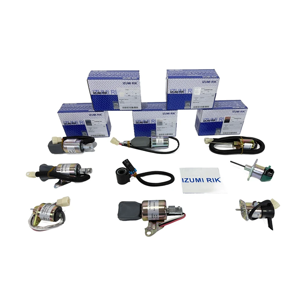 IZUMI RIK S250 S300 S330 Stop Solenoid Valve for Bobcat China Manufacturer Engine Parts