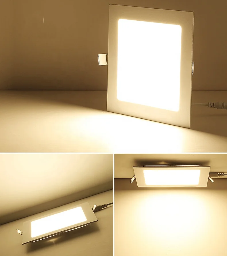 LED Panel Downlight Customizable 24v DC 12W 18W 20W 24W Led Recessed Slim Ceiling Round Square LED Panel Light
