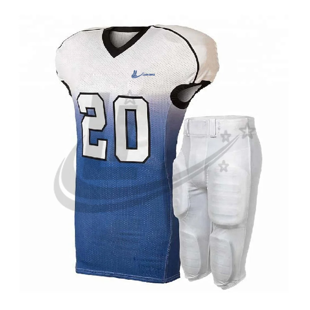 定制尺寸美式橄榄球制服不同风格的男士美式橄榄球制服出售