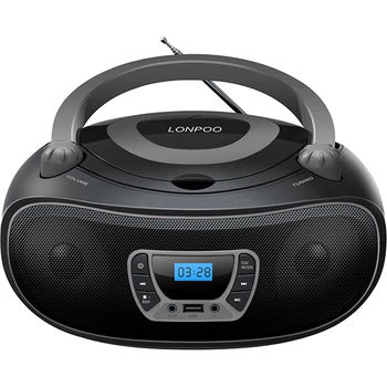 2021 best selling Lonpoo brand portable cd karaoke player with music system